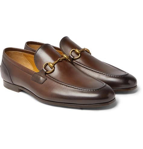 brown gucci loafers with back|brown Gucci loafers men's.